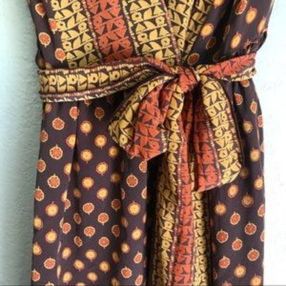Anna Sui Gossip Girl Collection ~ Silk Wrap Dress - Picture 7 of 8